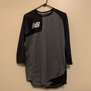 New Balance Gray LightingDry 3/4 Sleeve (M)